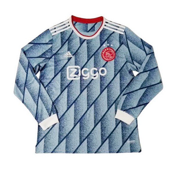 Camiseta Ajax Replica Segunda Ropa ML 2020/21 Azul